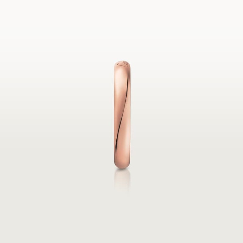 C de Cartier wedding band, 3 mm width