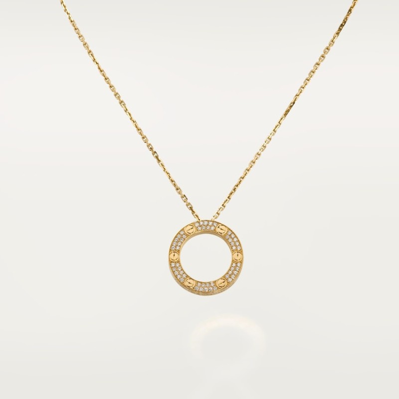 Cartier LOVE pendant, paved
