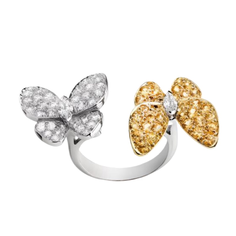 Van Cleef & Arpels Two Butterfly Between the Finger ring
