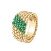 Van Cleef & Arpels Perlée couleurs ring, 5 rows