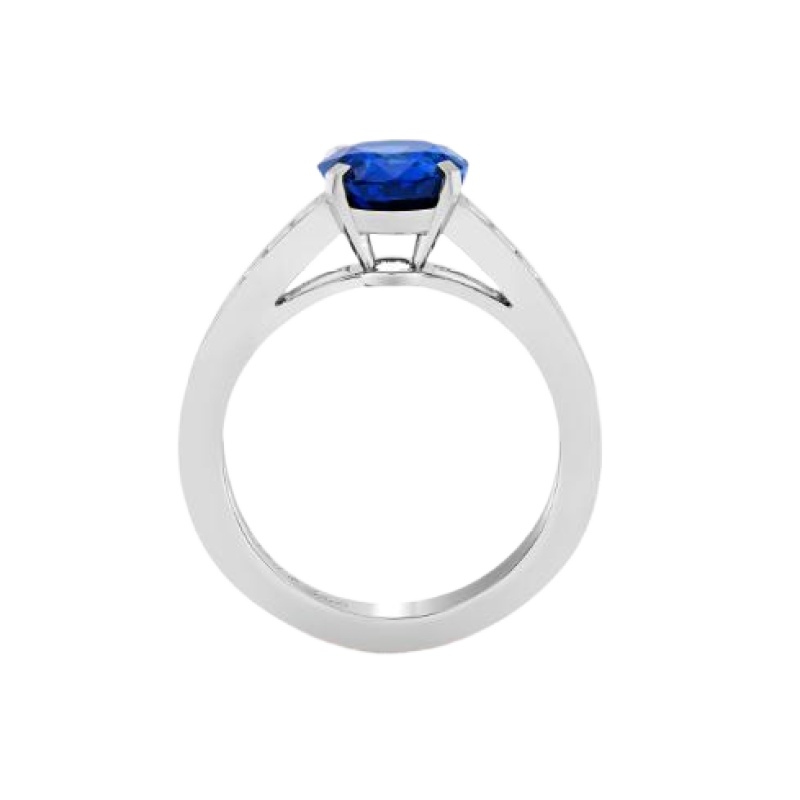Van Cleef & Arpels Menuet solitaire Saphir 2.46 cts