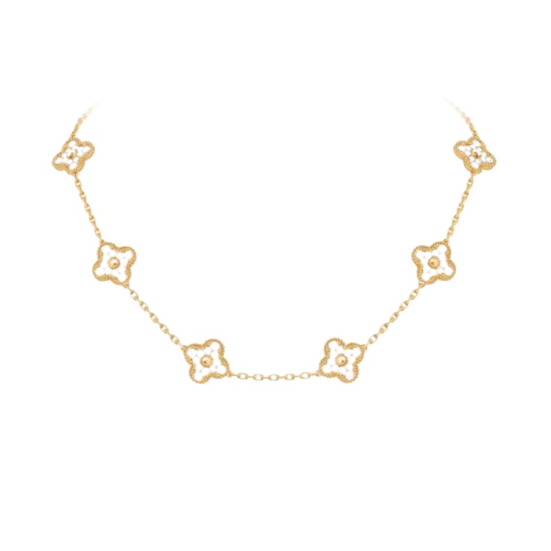 Van Cleef & Arpels Vintage Alhambra necklace, 10 motifs