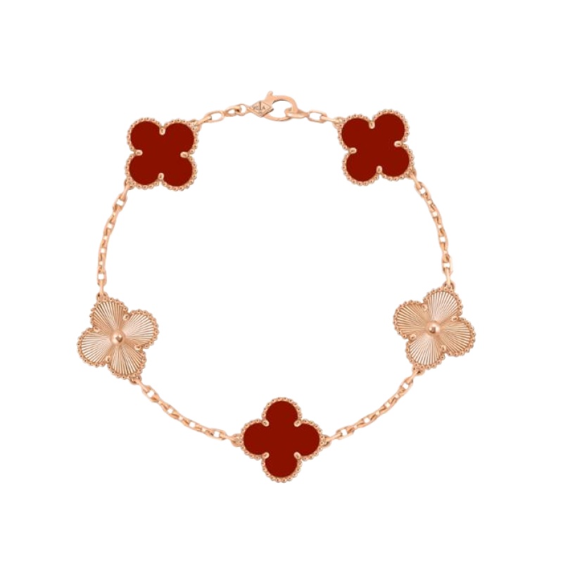 Van Cleef & Arpels Vintage Alhambra bracelet, 5 motifs