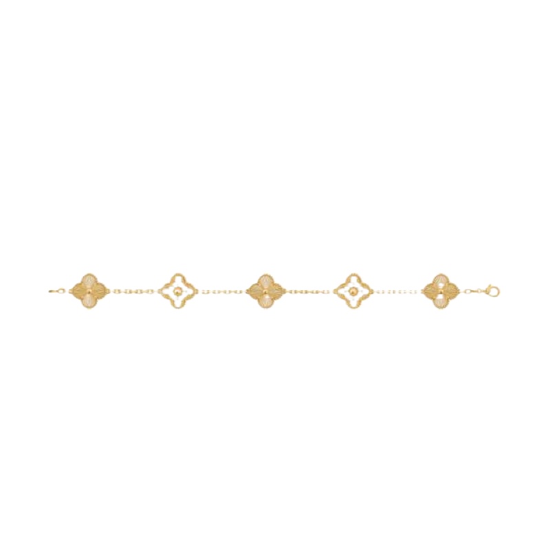 Van Cleef & Arpels Vintage Alhambra bracelet, 5 motifs