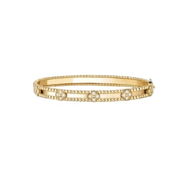 Van Cleef & Arpels Perlée sweet clovers bracelet, extra large model Van Cleef & Arpels Perlée sweet clovers bracelet, extra large model