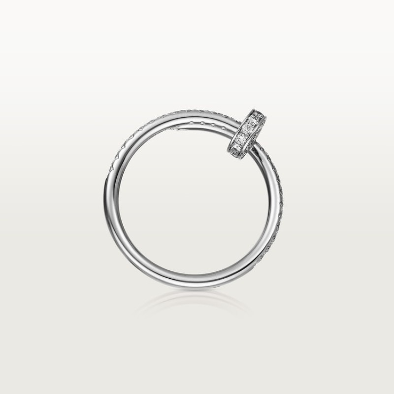 Cartier Juste un Clou ring, small model, half-paved