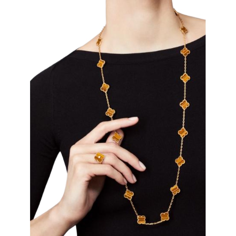 Van Cleef & Arpels Vintage Alhambra long necklace, 20 motifs