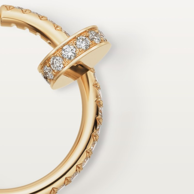 Cartier Juste un Clou hoop earrings, small model, paved