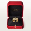 Cartier Maillon Panthère ring, triple row, half-paved