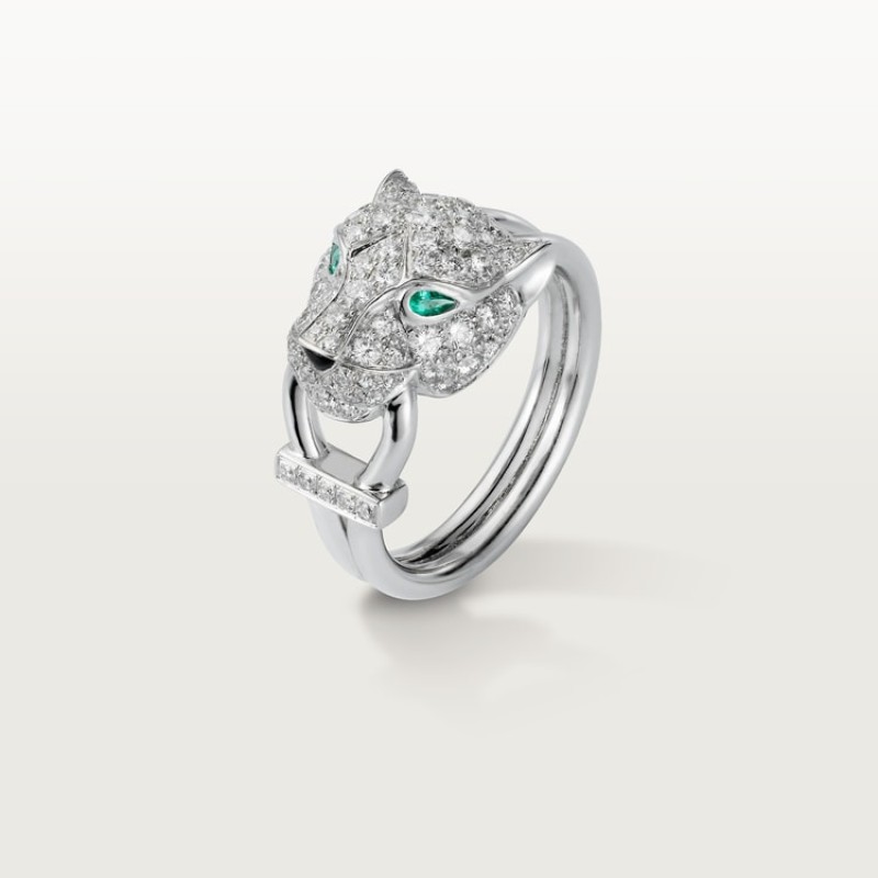 Panthère de Cartier ring, paved Panthère de Cartier ring, paved