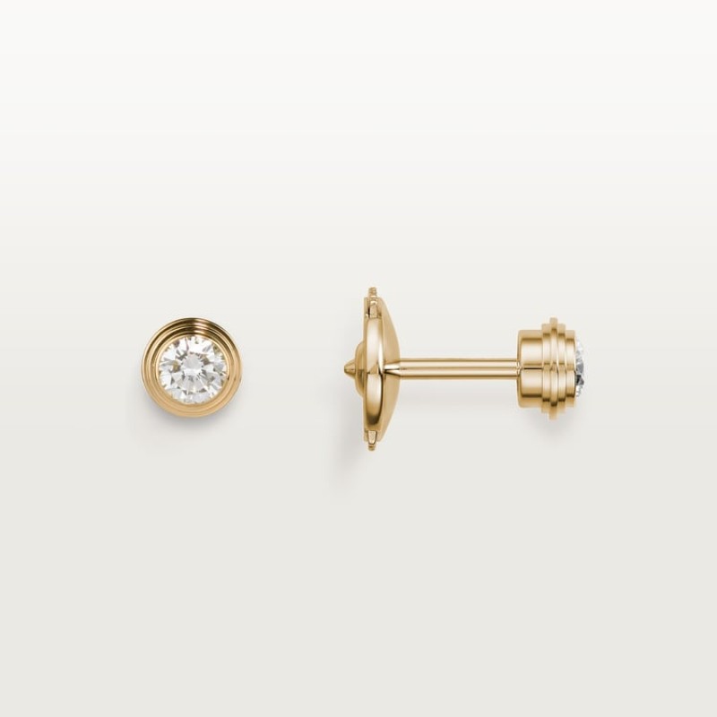Cartier Cartier d’Amour stud earrings, 2 diamonds, medium model Cartier Cartier d’Amour stud earrings, 2 diamonds, medium model