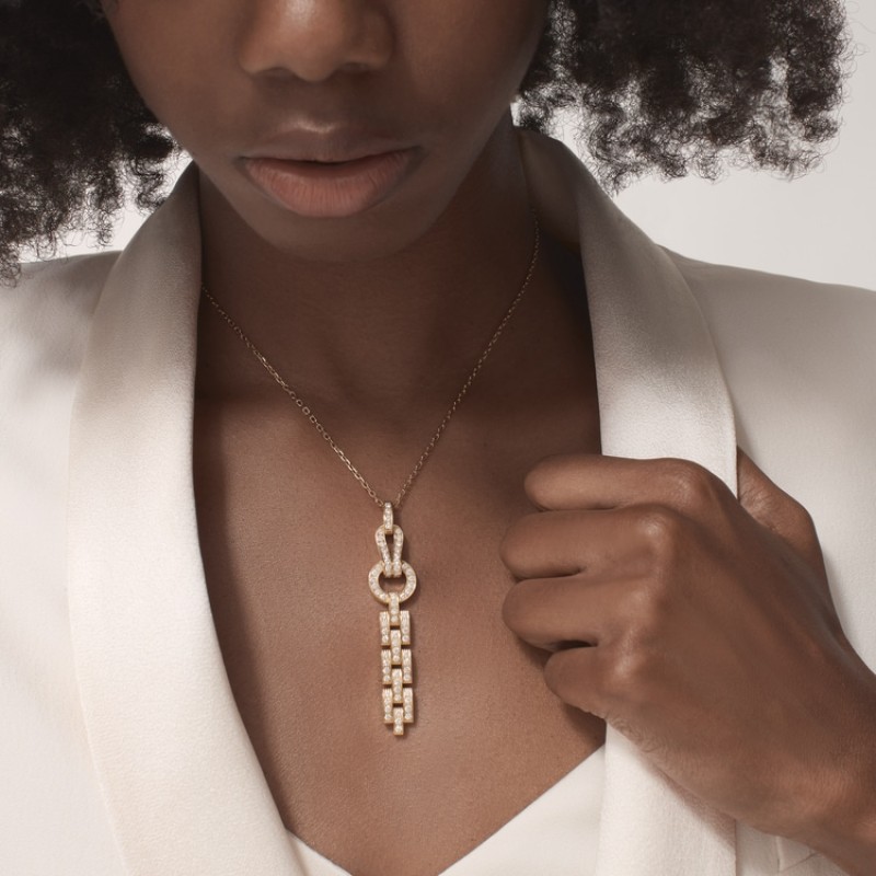 Cartier Agrafe pendant, paved Cartier Agrafe pendant, paved
