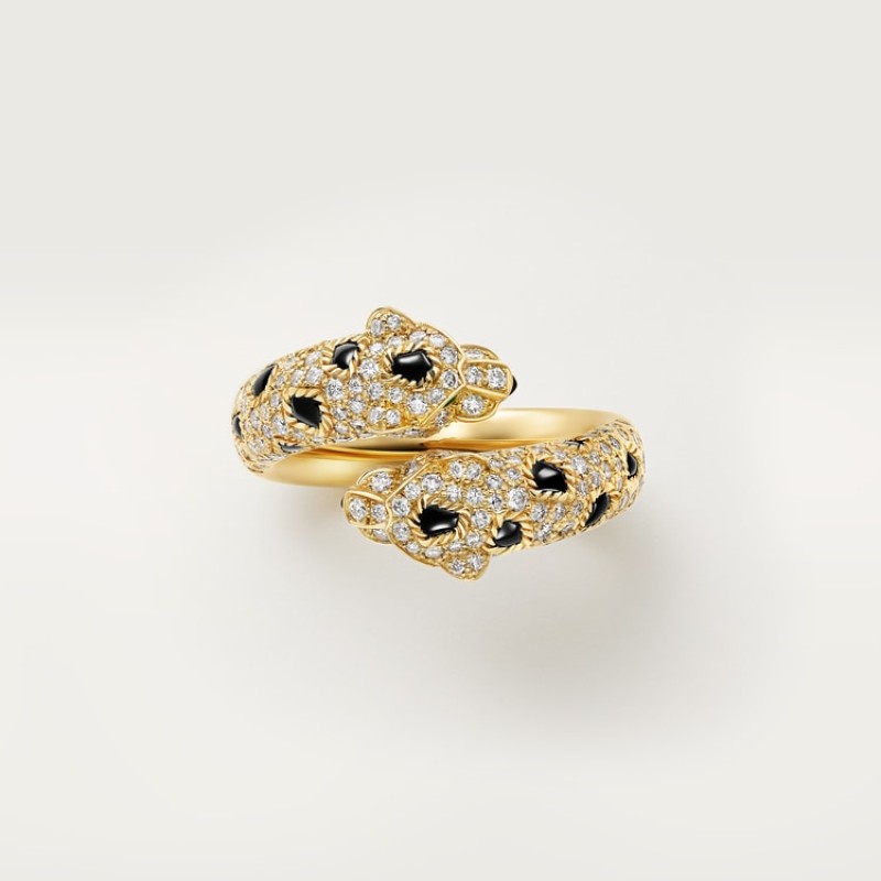 Panthère de Cartier ring, semi-paved