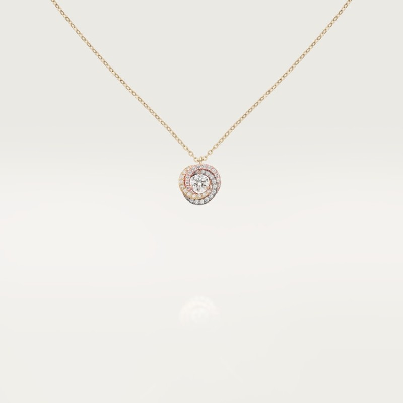 Cartier Trinity pendant, 1 diamond, paved