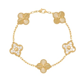 Van Cleef & Arpels Vintage Alhambra bracelet, 5 motifs
