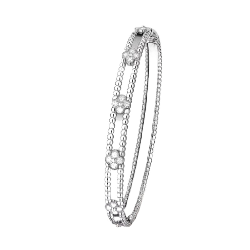 Van Cleef & Arpels Perlée sweet clovers bracelet, medium model