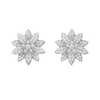 Van Cleef & Arpels Lotus earrings, medium model