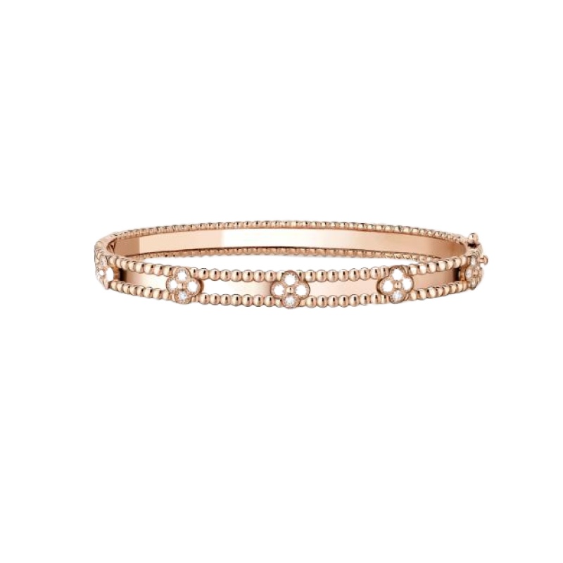 Van Cleef & Arpels Perlée sweet clovers bracelet, extra large model