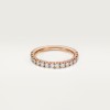 Etincelle de Cartier wedding band, 2 mm width, semi-paved