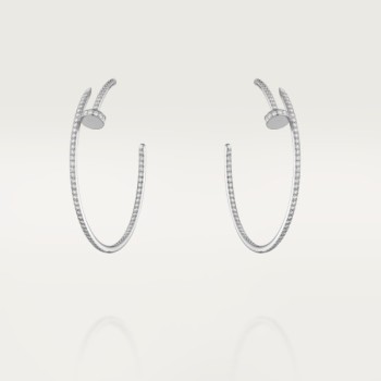 Cartier Juste un Clou hoop earrings, large model, paved