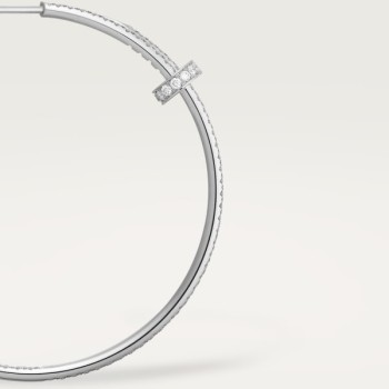 Cartier Juste un Clou hoop earrings, large model, paved