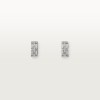 Cartier Maillon Panthère earrings, 3 diamond-paved rows
