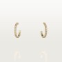 Cartier Etincelle de Cartier hoop earrings, small model, paved