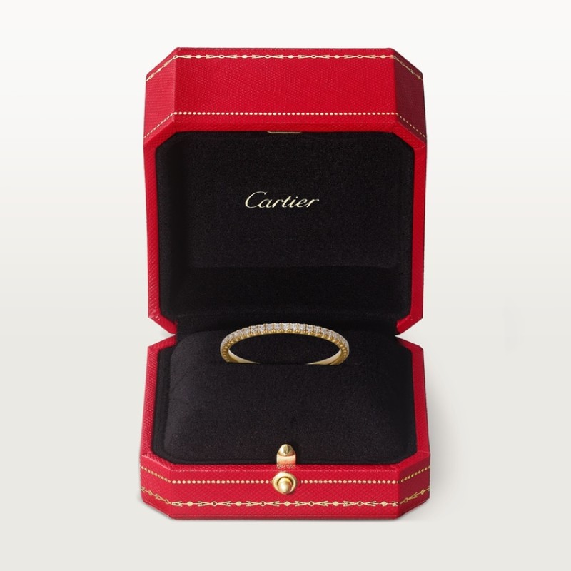 Etincelle de Cartier wedding ring, width 1.5 mm, paved