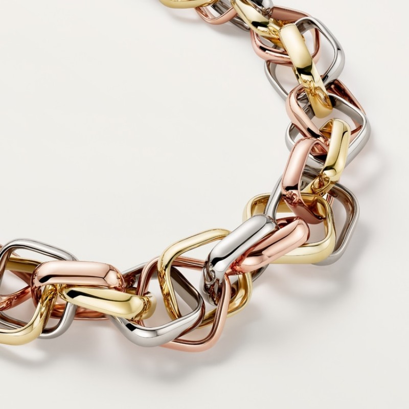Cartier Trinity necklace, cushion-shaped, extra-large model
