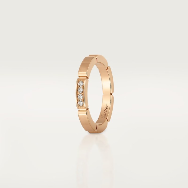 Cartier Maillon Panthère wedding ring, 4 diamonds