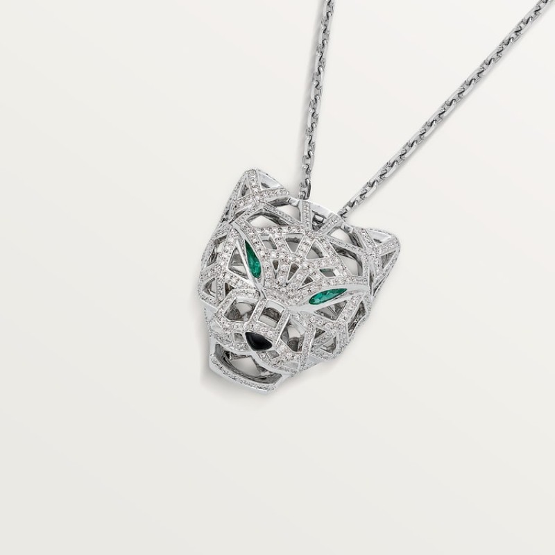 Cartier Panthère de Cartier necklace, paved Cartier Panthère de Cartier necklace, paved