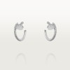 Cartier Juste un Clou hoop earrings, small model, paved