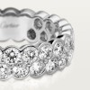 Broderie de Cartier wedding band, double row, diamonds