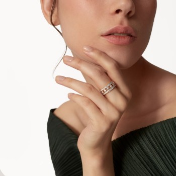 Broderie de Cartier ring, triple row, diamonds Broderie de Cartier ring, triple row, diamonds