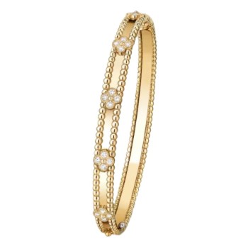Van Cleef & Arpels Perlée sweet clovers bracelet, extra large model