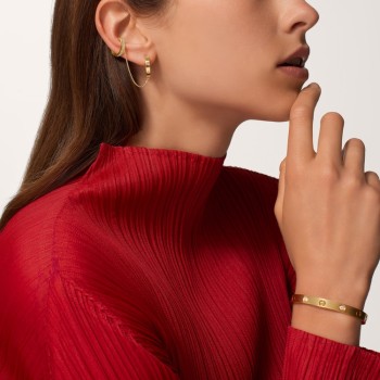 Cartier LOVE single earrings, multiwear, half-paved