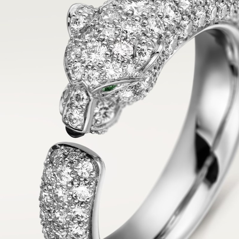 Panthère de Cartier ring, small model, paved