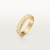 C de Cartier wedding ring, 4 mm width, 1 diamond C de Cartier wedding ring, 4 mm width, 1 diamond