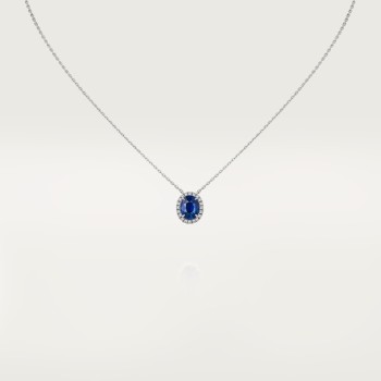 Cartier Cartier Destinée pendant, oval-cut sapphire, paved