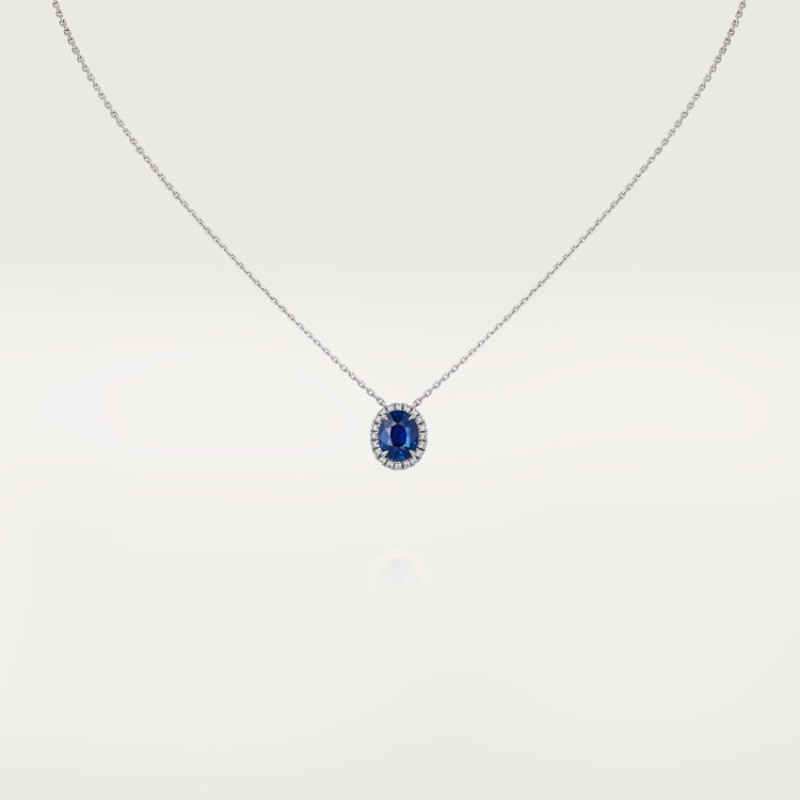 Cartier Cartier Destinée pendant, oval-cut sapphire, paved Cartier Cartier Destinée pendant, oval-cut sapphire, paved