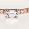 Etincelle de Cartier ring, emerald-cut diamond, paved