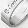 C de Cartier wedding ring, 5 mm width, 1 diamond C de Cartier wedding ring, 5 mm width, 1 diamond