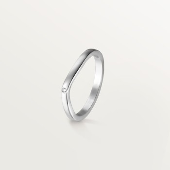 Cartier Ballerine wedding band, 2 mm width, 3 diamonds Cartier Ballerine wedding band, 2 mm width, 3 diamonds