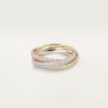 Cartier Trinity ring, small model, paved