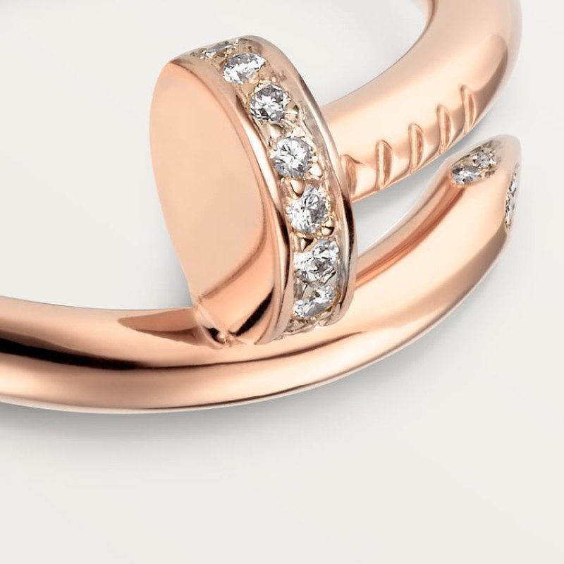 Cartier Juste un Clou ring, classic model, diamonds