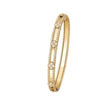Van Cleef & Arpels Perlée sweet clovers bracelet, medium model
