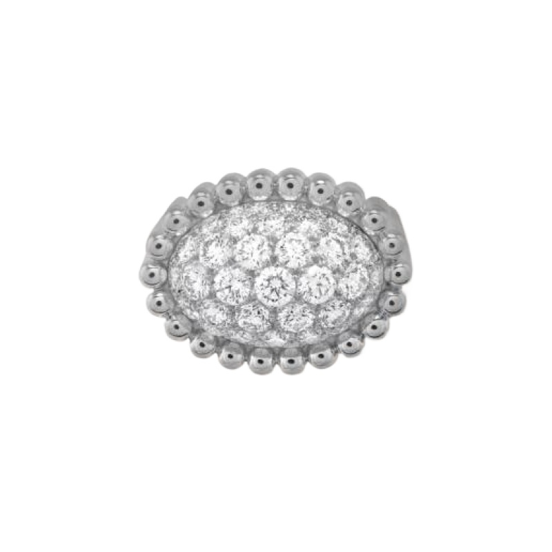 Van Cleef & Arpels Perlée diamonds pavé ring Van Cleef & Arpels Perlée diamonds pavé ring