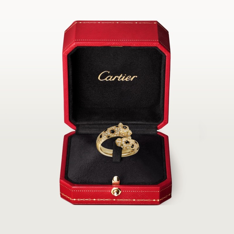 Panthère de Cartier ring, semi-paved