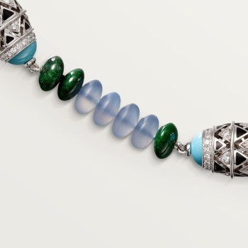 Cartier Géometrie & Contrastes necklace, chalcedony, paved