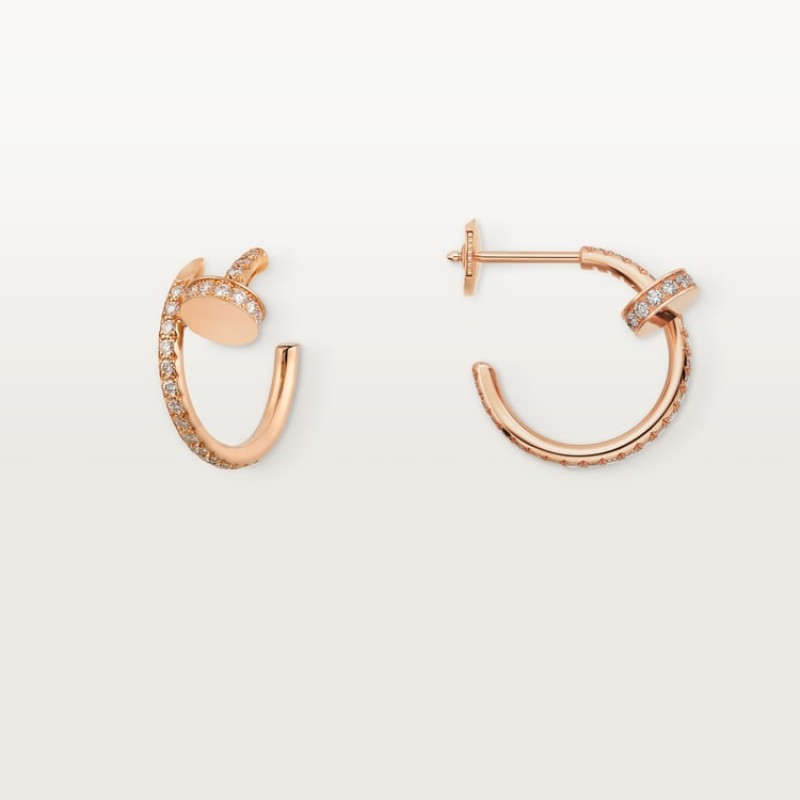 Cartier Juste un Clou hoop earrings, small model, paved Cartier Juste un Clou hoop earrings, small model, paved